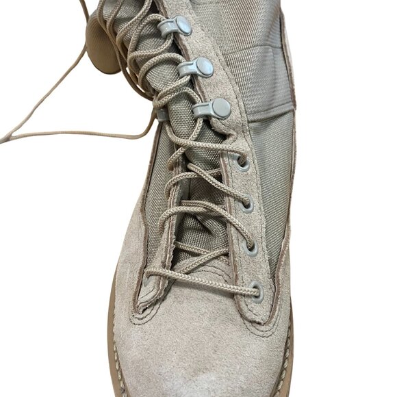 Corcoran 4380 Tan Suede Combat Boots 7M Leather Vibram Sole Made in USA - Picture 6 of 7